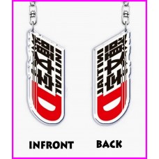Initial D Logo Keychain Portachiavi JDM Acrylic